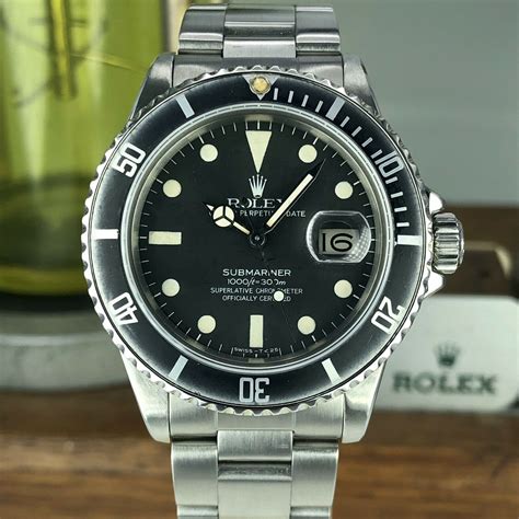 Vintage 1982 Rolex Submariner 16800 